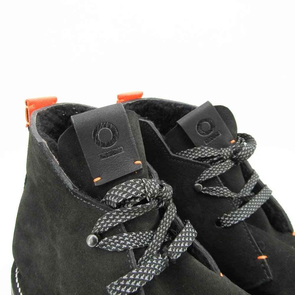 No. One Alpha Stitch Black Suede Chukka Boots Mens Vibram Sole Lace Up Ankle